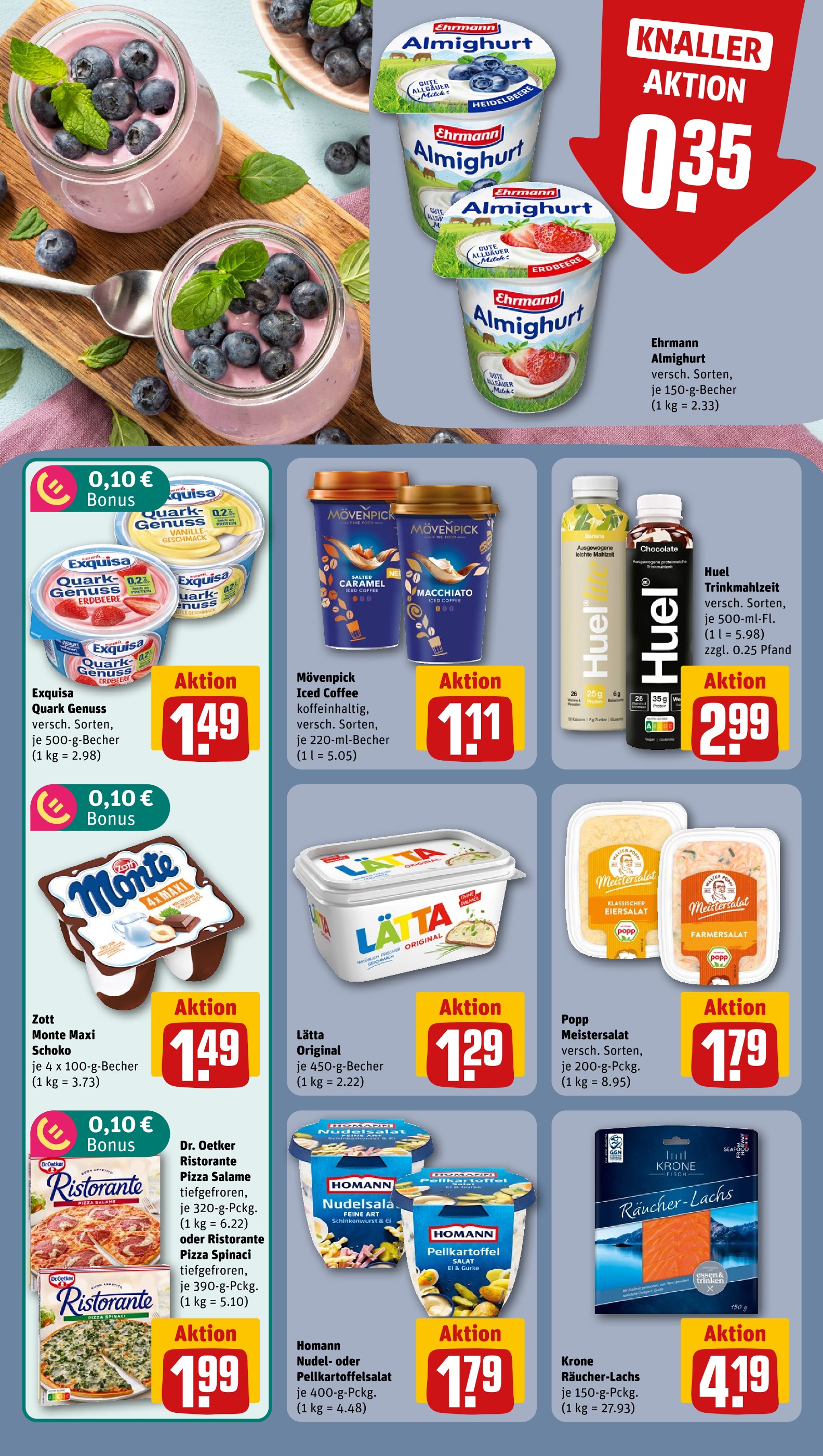 Eiskaffee Angebot im aktuellen REWE Prospekt auf Seite 10